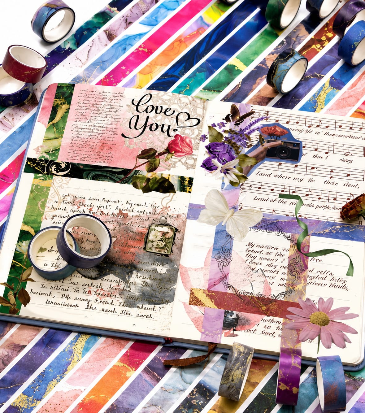 Marble Aesthetic Washi Tape Collection