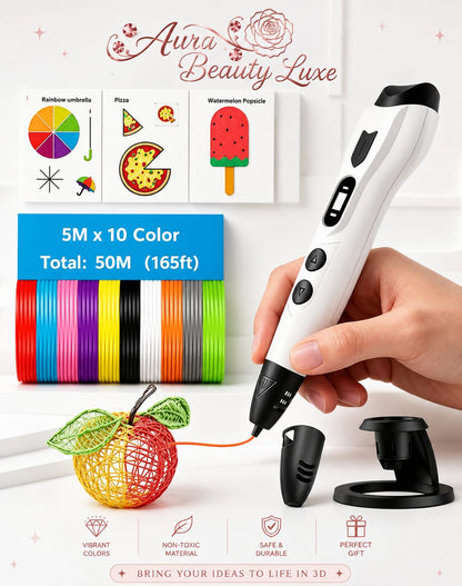3D Printing Pen with LED Display