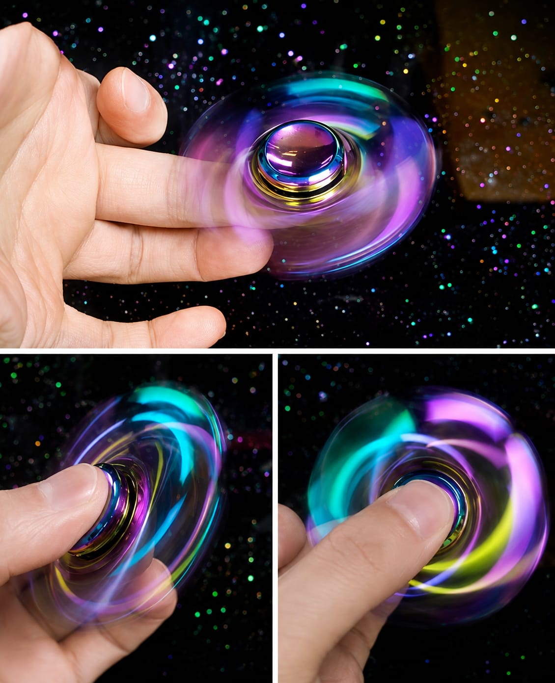 Rainbow Metal Fidget Spinner