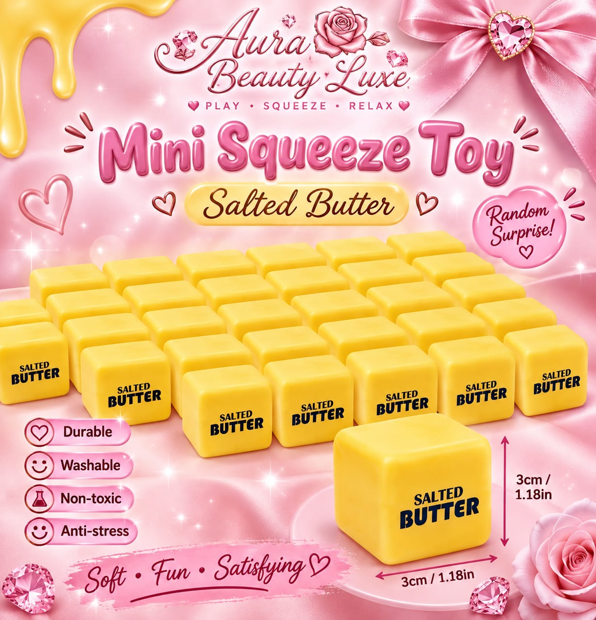 Mini Squishy Butter Toy