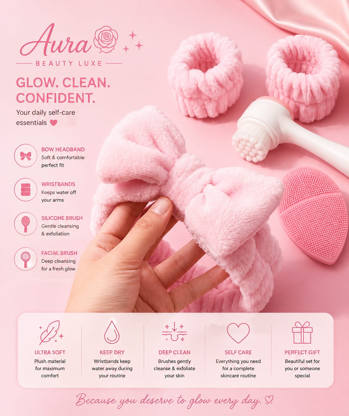 5-in-1 Glow & Pamper Daily Self-Care Set