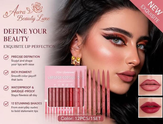 Exquisite Lip Liner Set – 12 Stunning Shades