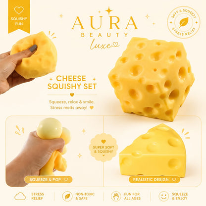 Cheese Squishy Stress Relief Toy