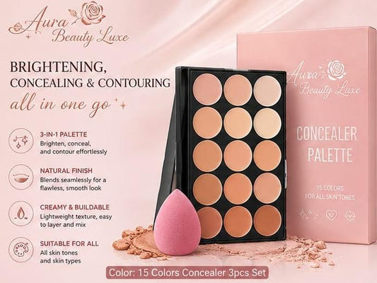 15-Shades Concealer & Contouring Set