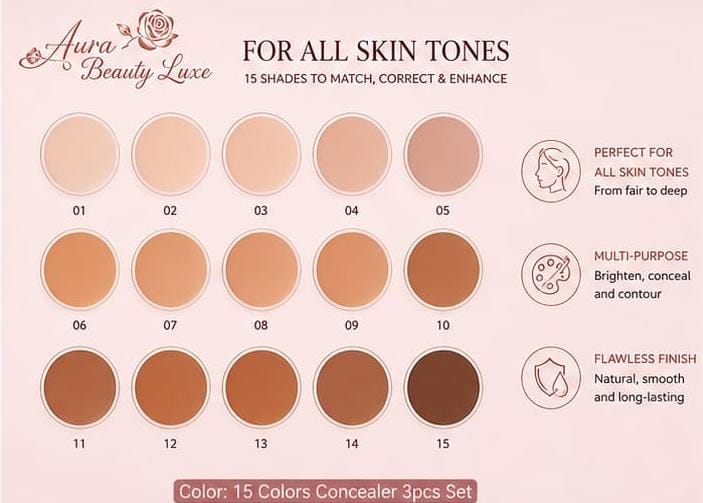 15-Shades Concealer & Contouring Set