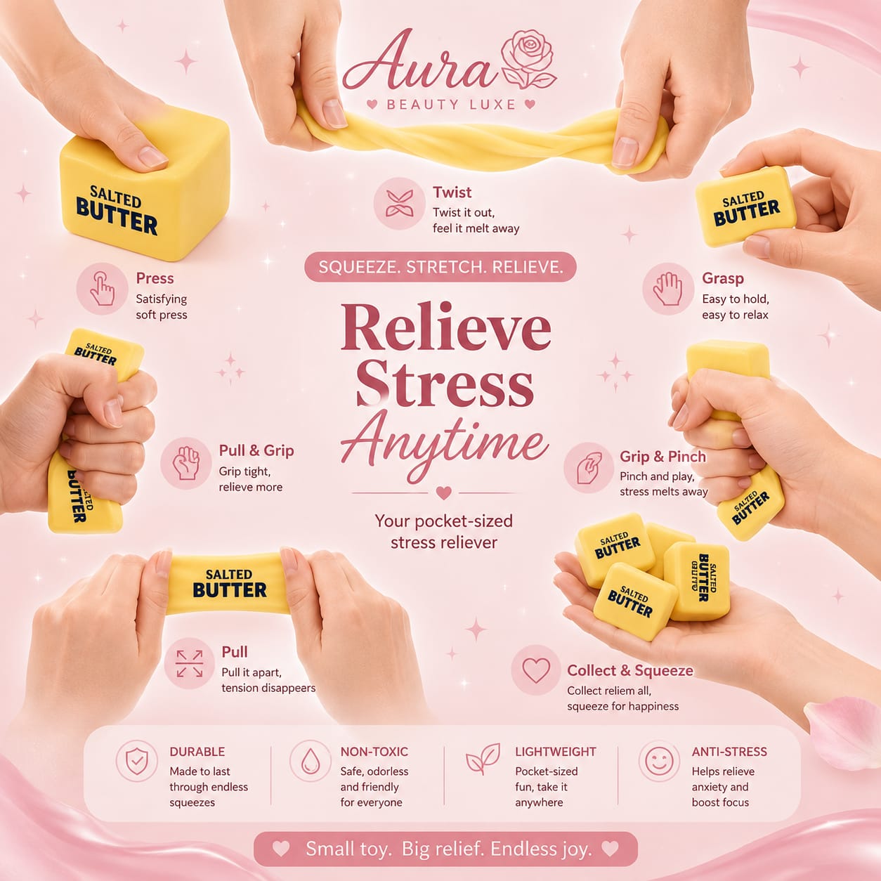 Mini Squishy Butter Toy