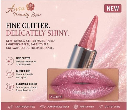 Fine Glitter Matte Lipstick