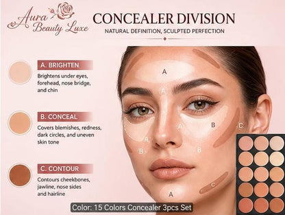 15-Shades Concealer & Contouring Set