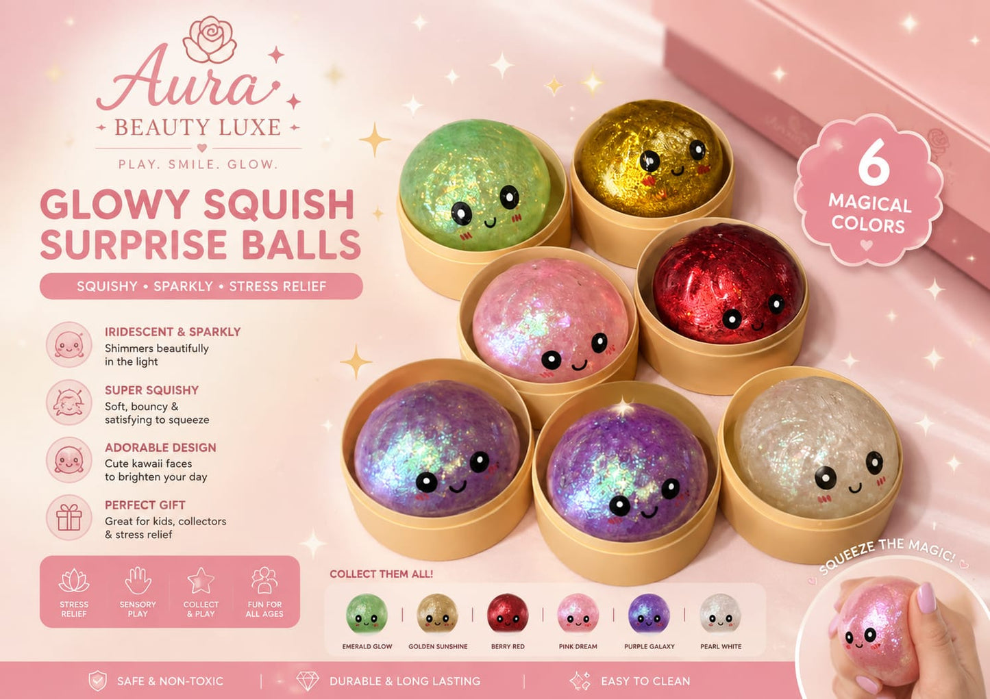 Glowy Squish Surprise Balls