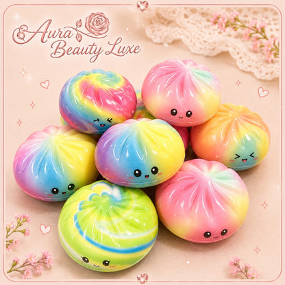 Rainbow Kawaii Dumpling Squishies