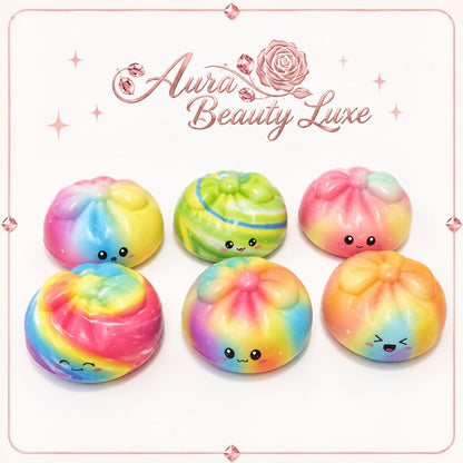 Rainbow Kawaii Dumpling Squishies