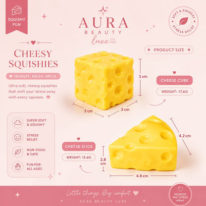 Cheese Squishy Stress Relief Toy