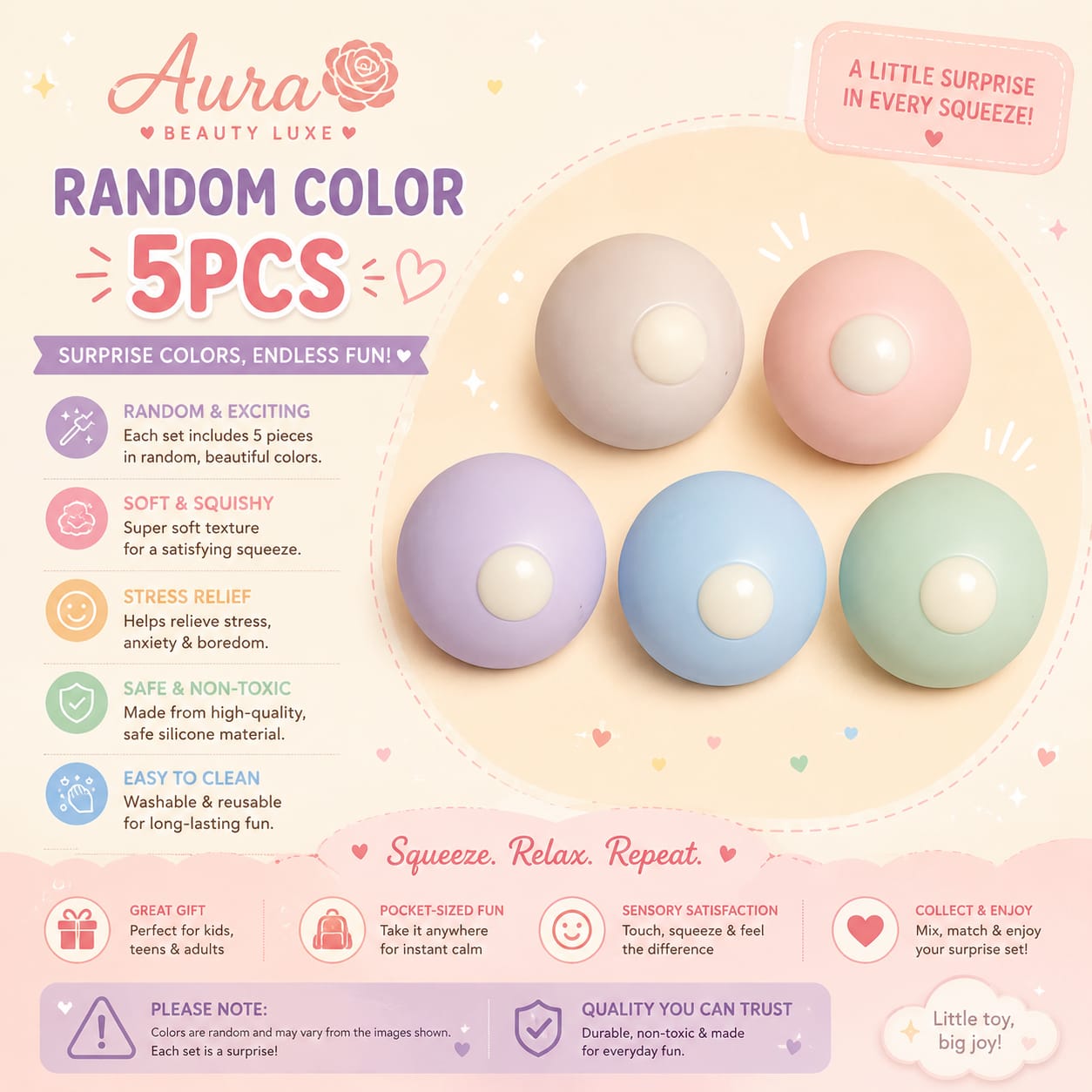 Sensory Squishy Toy Set