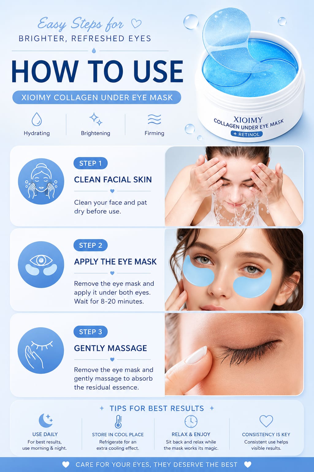 Collagen & Retinol Under Eye Mask
