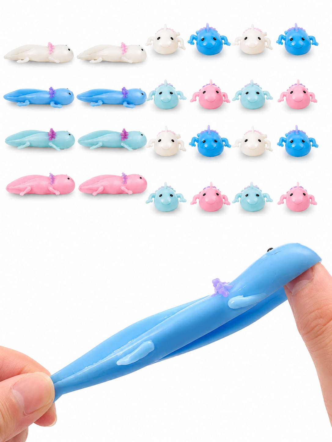 Mini Axolotl Squishy Figures