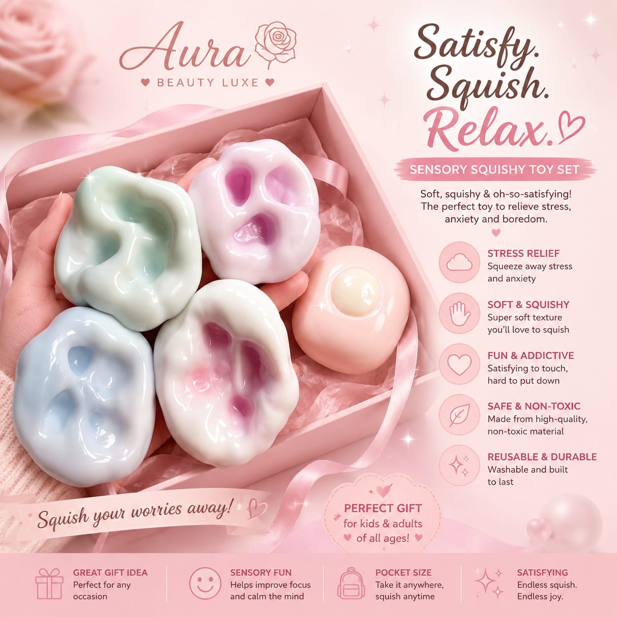 Sensory Squishy Toy Set