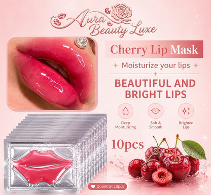 Cherry & Collagen Lip Mask – Deep Moisturising Lip Treatment (10 pcs)