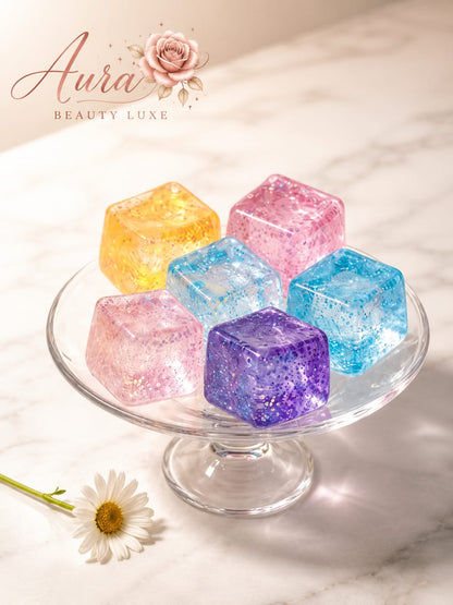 Squishy Glitter Cube